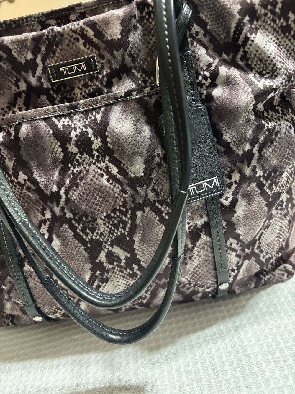Tumi Snake-Print Tote - Picture 5 of 15